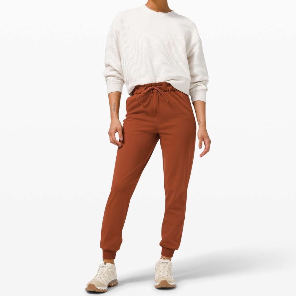 Lululemon Stretch High-Rise Jogger, Dark Terracotta, Size 4